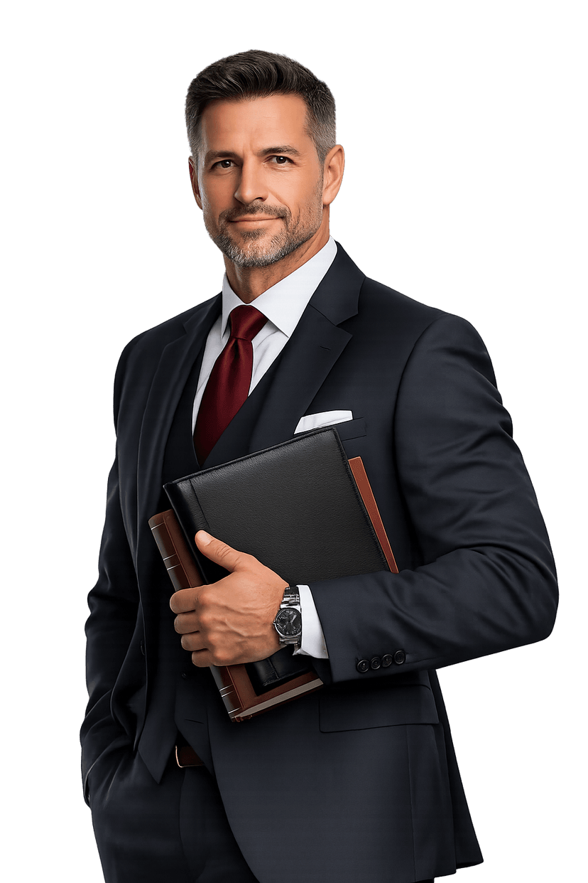 Legal advisor holding a folder